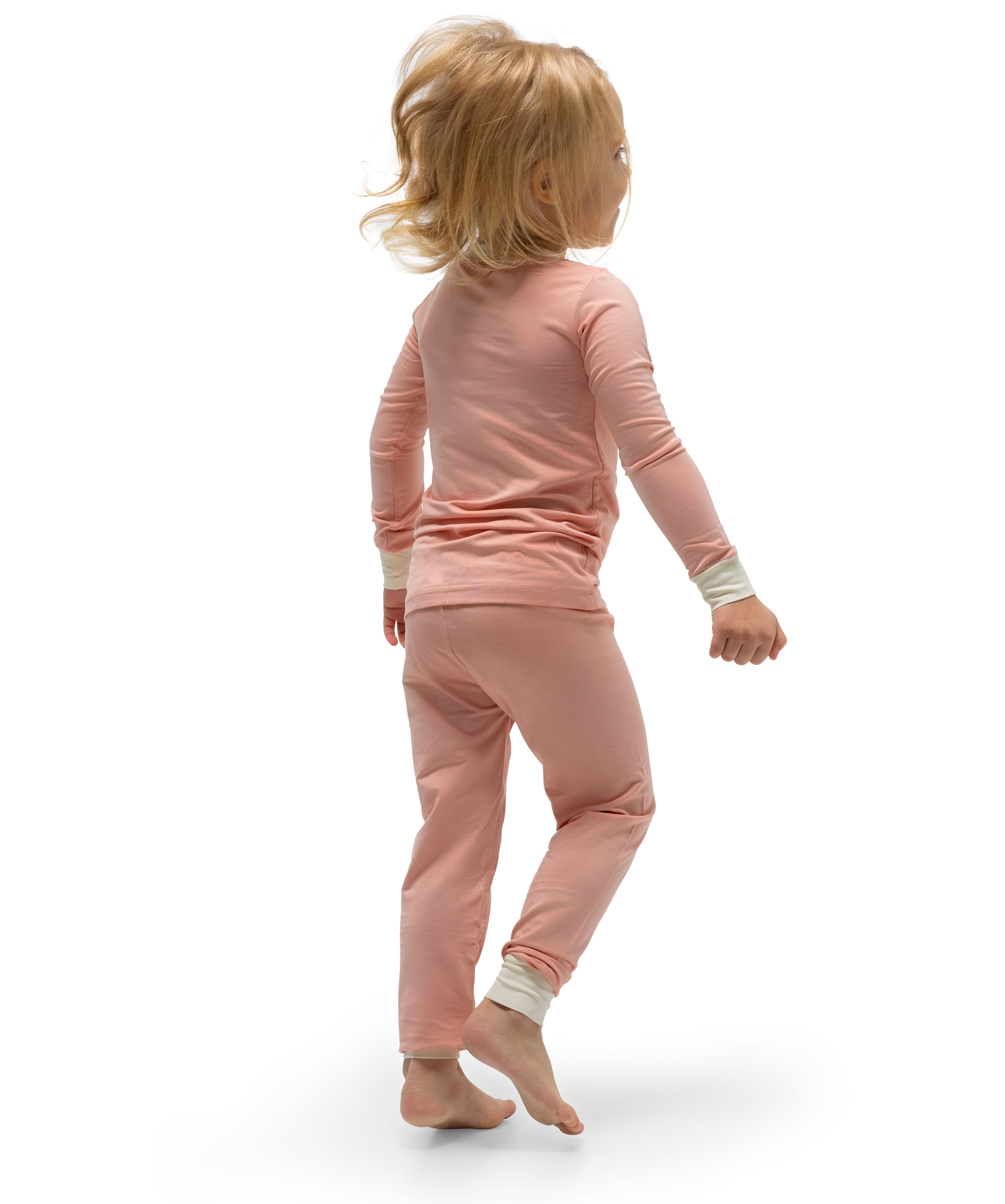 Soft Bamboo Pajama Set for Toddlers and Kids (Pink)