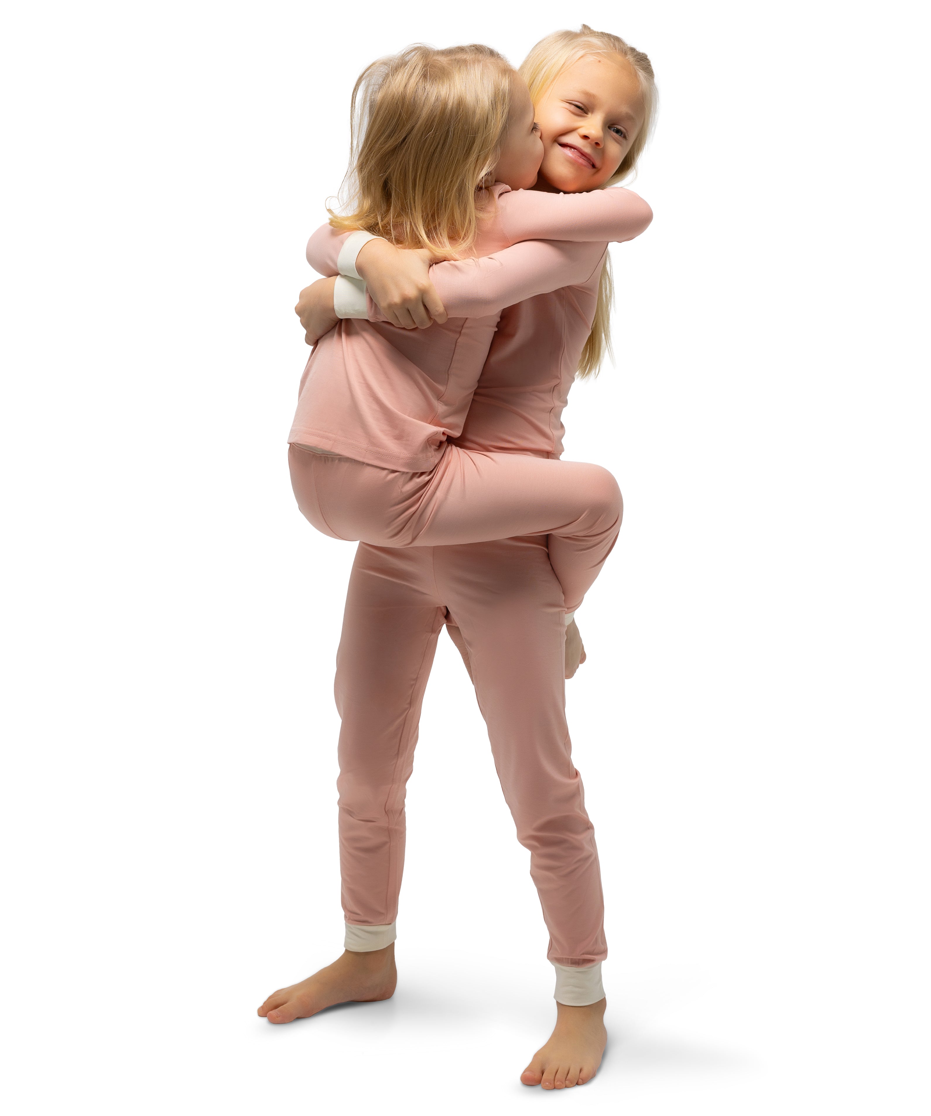 Soft Bamboo Pajama Set for Toddlers and Kids (Pink)