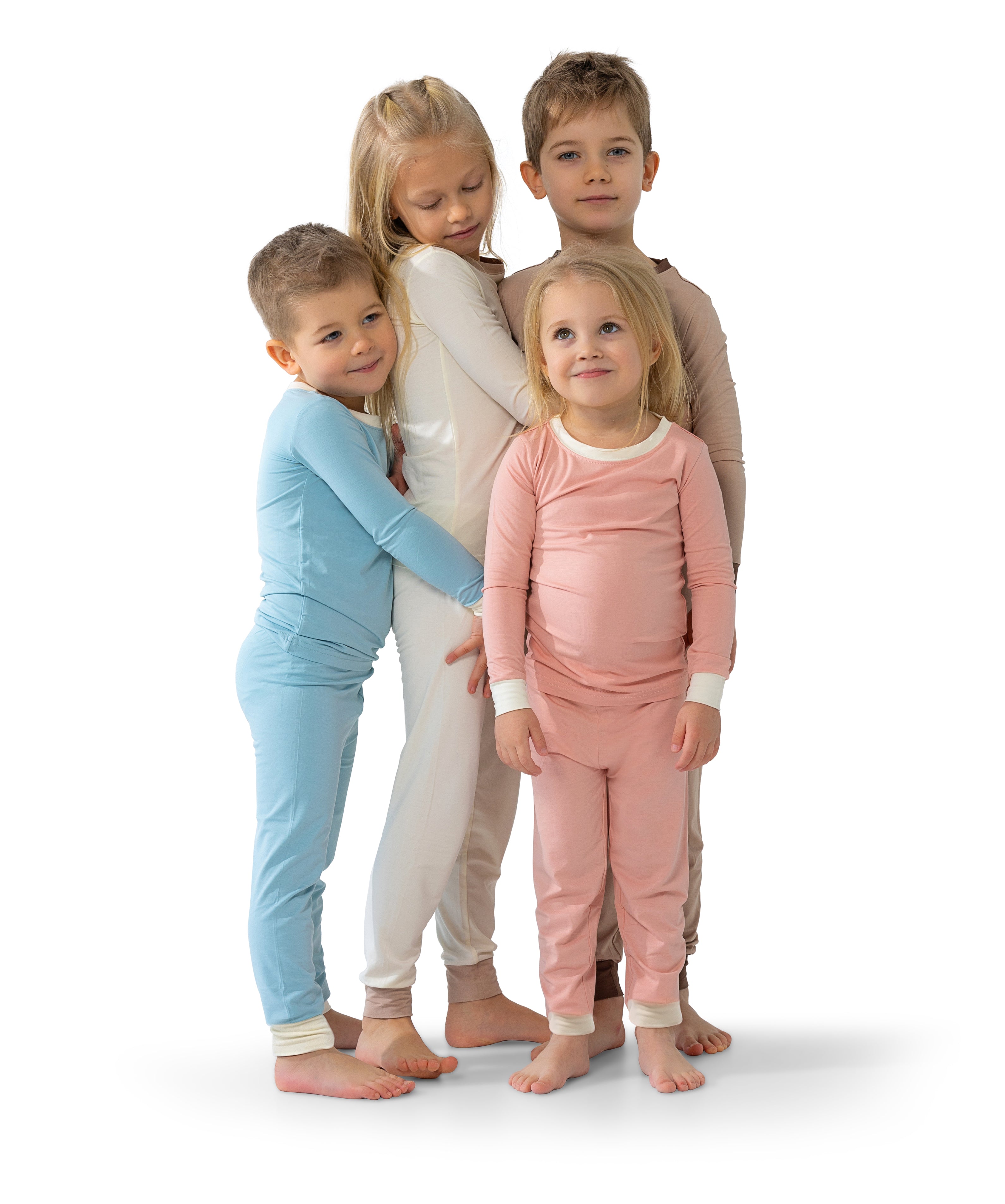Soft Bamboo Pajama Set for Toddlers and Kids (Pink)