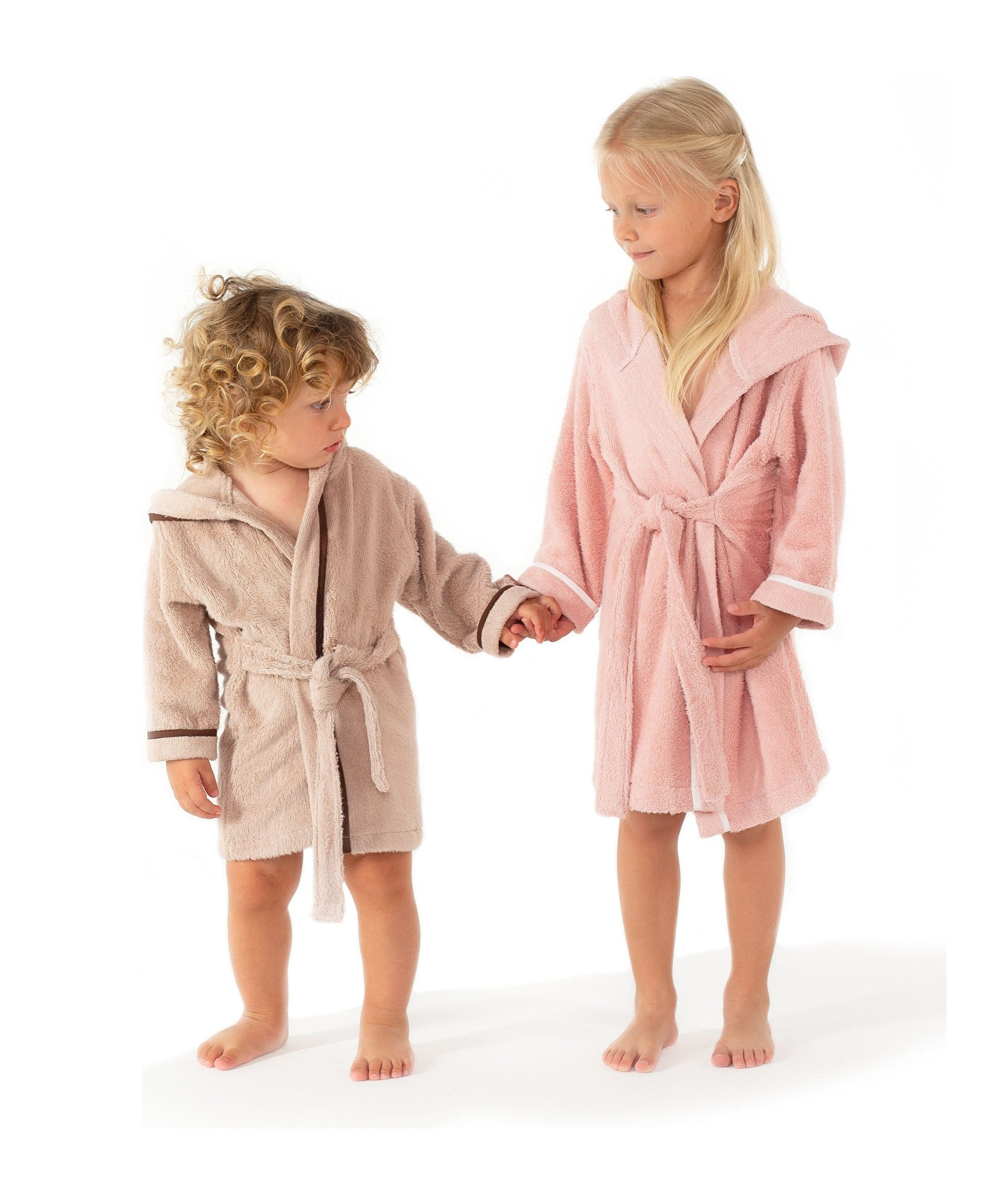 Premium Soft Bamboo Bathrobe for Baby, Toddler and Kid (Beige)