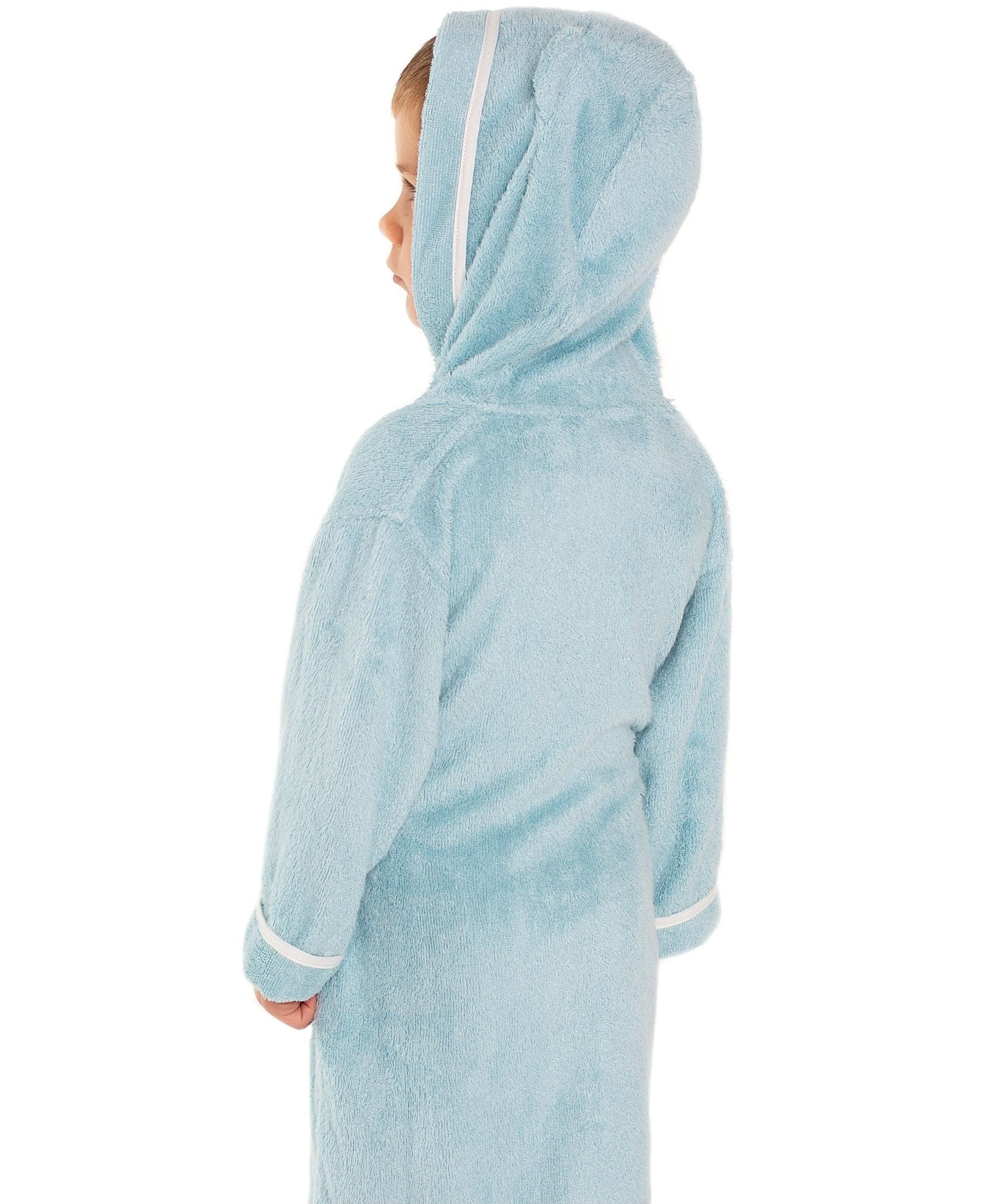 Premium Soft Bamboo Bathrobe for Baby, Toddler and Kid (Blue)