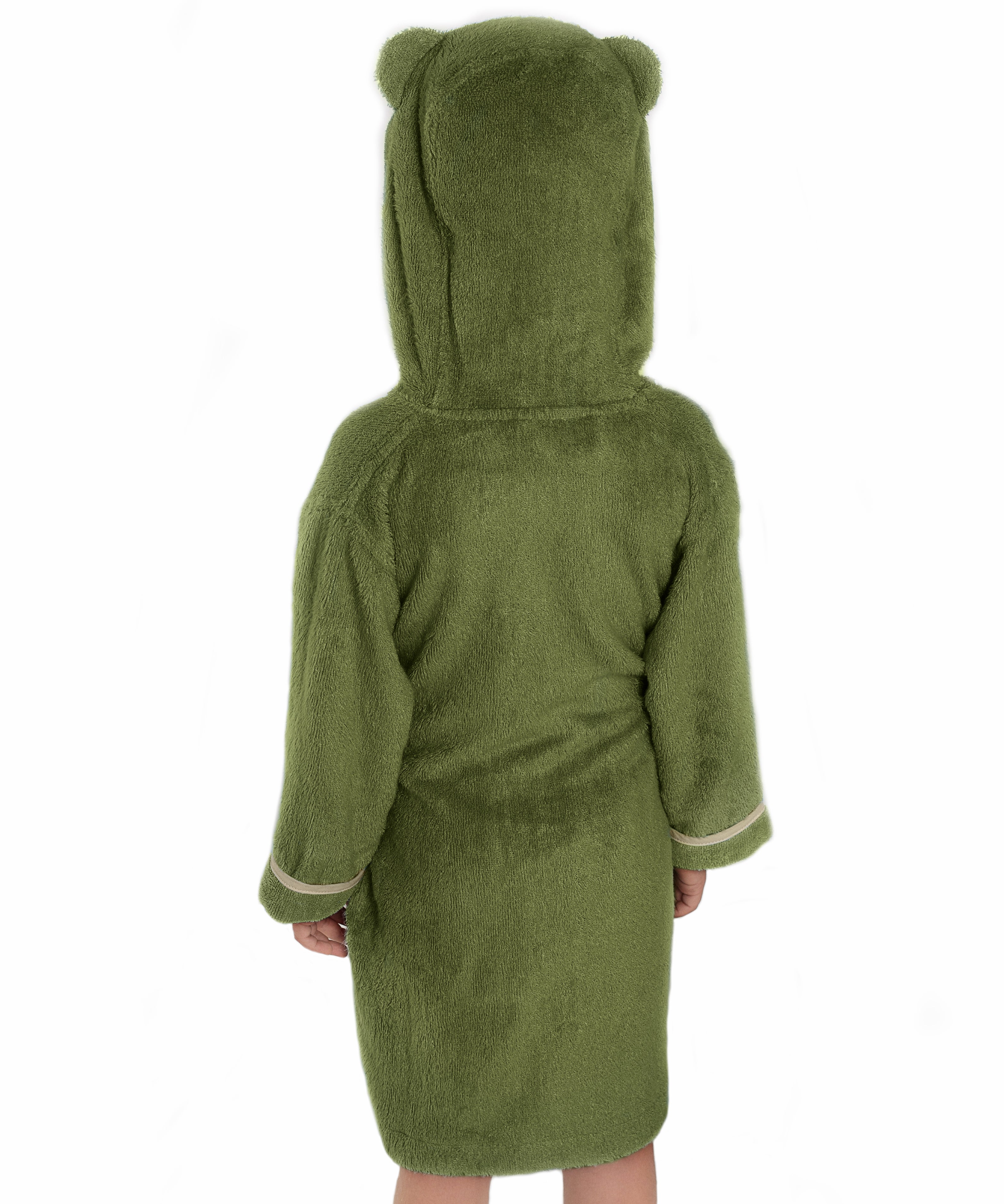 Premium Soft Bamboo Bathrobe for Baby, Toddler and Kid (Olive)