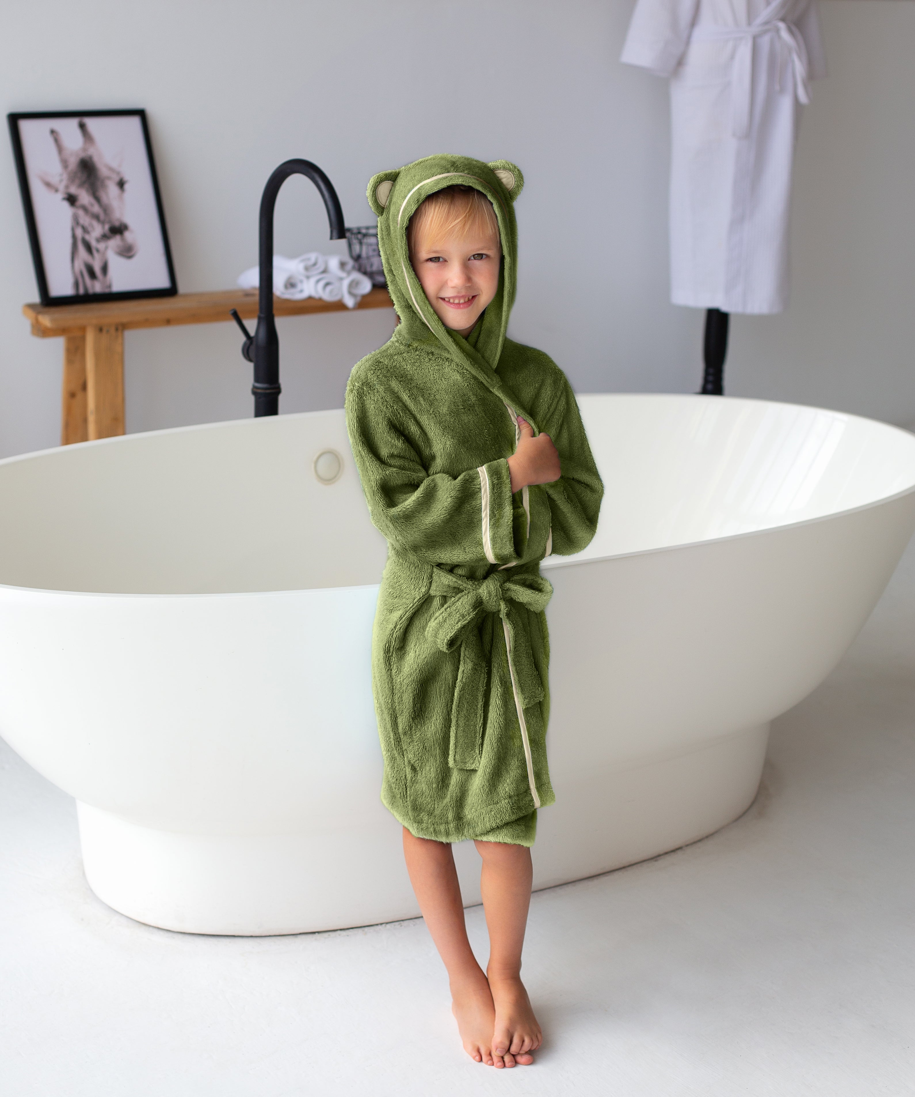 Bamboo Baby 2024 Plush Bath Towel Bathrobe